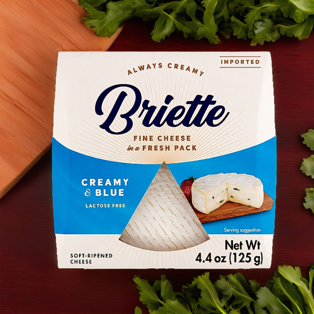 Бри Бриетт с голубой  плесенью "Голубой",  Briette "Creamy Blue"  Kaserei C