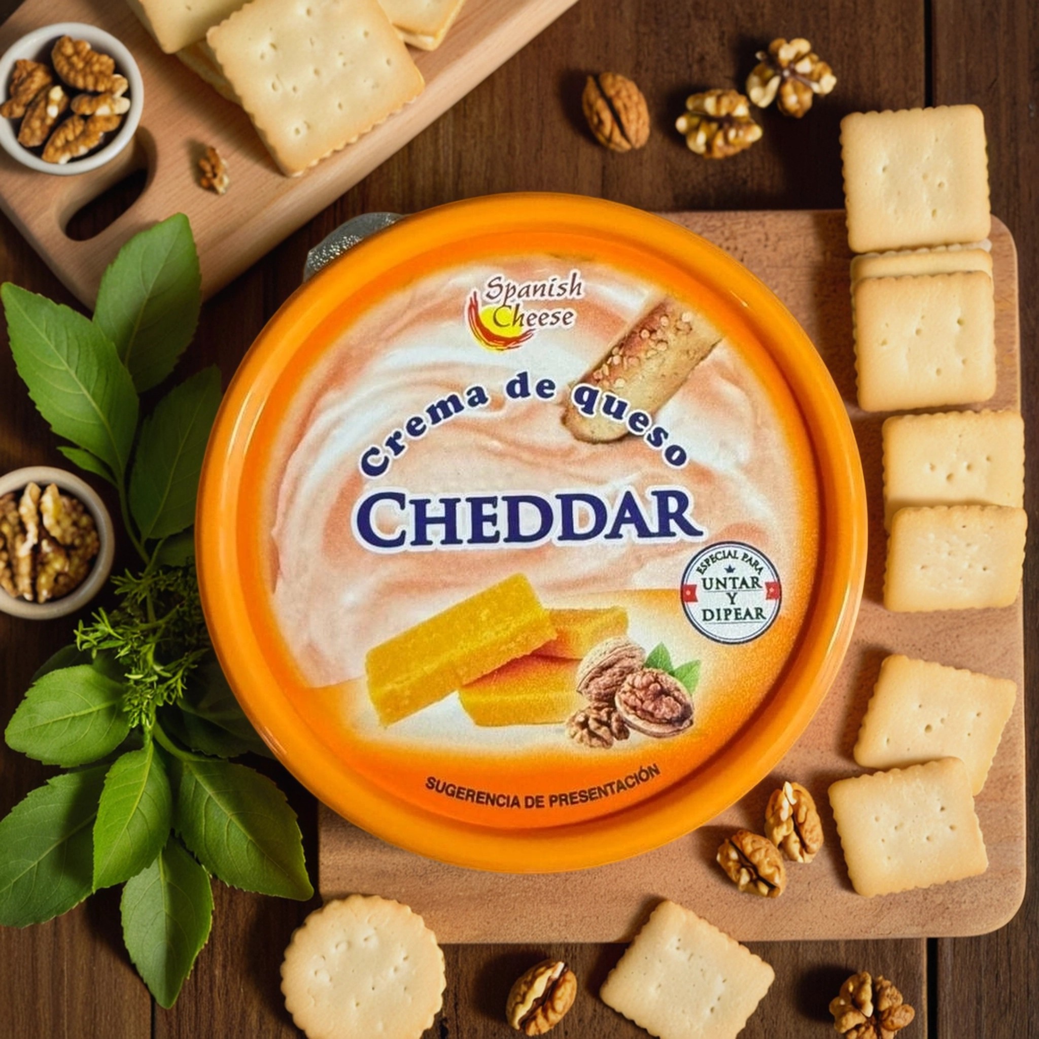 Мягкий сыр (крем-сыр)  "Чеддер", Spanish  Cheese, Испания, 125гр