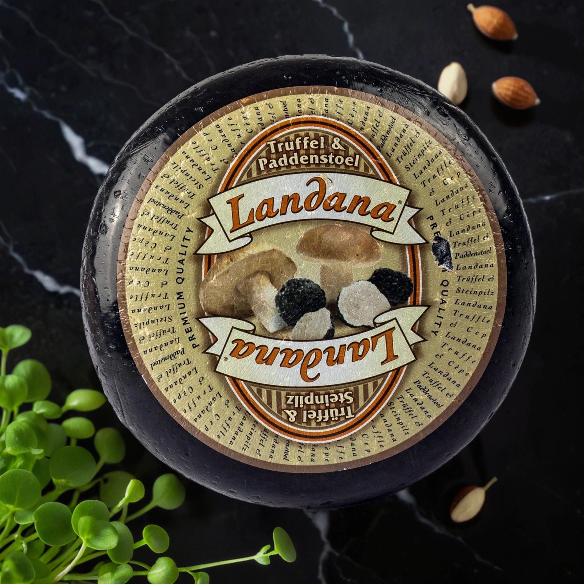 Полутвердый сыр с трюфелем и белыми грибами, Landana , 500 гр.
